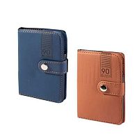 Бизнес-блокнот  8,3*12,5см  70л. ALINGAR AL9760 кож.зам.,клапан на кнопке,клетка,ручка