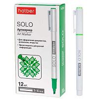 Маркер текст. ХАТ "Solo Неон" 088690 зелёный,двухстор.,1мм/4мм