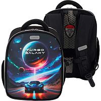 Ранец школьный deVENTE "Junior. Turbo Galaxy" 7033623 жёстк.,35*27*13см,800гр.+часы