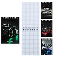 Блокнот А7  40л. КОКОС спираль "Авто" 261887 клетка,асс.