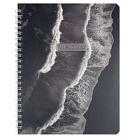 Тетрадь 80л. (клетка) ФЕНИКС пластик.обл. спираль "Прибрежные волны" 73366