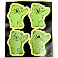 Шеврон Мишка Жёлтый 4в1 светоотражающий ПВХ Р2615-17 АКн442