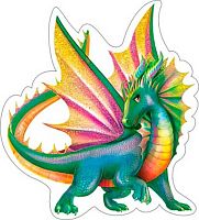 0.7-66-5218 Украшение на скотче Год Дракона (б/т,блёстки) (10шт) (МО)