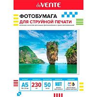 Фотобумага deVENTE А5 230г/м2 матовая односторонняя  50л. (2042409)