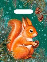 Пакет полиэт. "Белка с шишкой" 56.001.00 (22*29см)