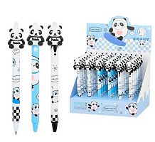 Ручка гелевая авт. "Пиши-Стирай" МС Basir "Панда" JD-2251 синяя,0,5мм,цв.корп.асс.