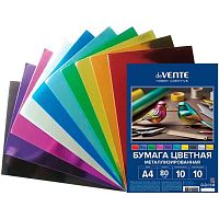 Бумага цв. металл. А4 10л.10цв. deVENTE 8114519 80г/м2