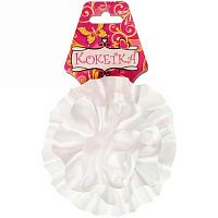 Бант д/волос "Кокетка - Magic Girls Atlas" 674-070 d-8,5см,белый