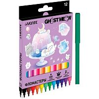 Фломастеры 12цв. deVENTE "Ghost Meow" 5081637 вент.колп.,к/к/подвес