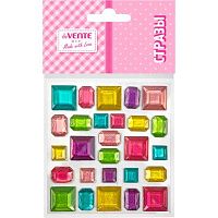 Стразы декор. самокл. deVENTE 8002594 ассорти,акрил.,27шт