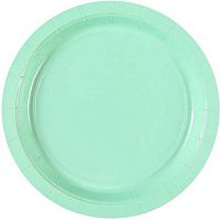 Тарелка бум. Микрос "Пастель мятная" 1502-4914 17см (6шт)
