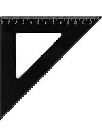 Треугольник Проф-Пресс 45град./12см Л-4483 непрозр.чёрный