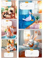 Тетрадь 12л. (клетка) Проф-Пресс "Мультяшные домашние животные" 12-4280 цв.мел.обл.,асс.