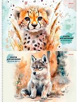 Альбом для рис.40л. Проф-Пресс спираль "Милые животные-6" 40-7883 асс.