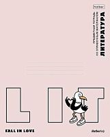 Тетрадь предм. 48л. ХАТ "Приключения чайки-Литература" 36040 пластик обл.,интер.справ.инф.(линейка)