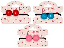 Резинка д/волос АЛЬТ "Шарики-близняшки" 2-712/21 1шт., 3цв.