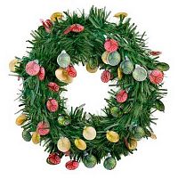 Украшение НГ ФЕНИКС "Зелёный с ёлочными шарами" 40см 78831