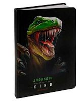Ежедневник н/д А5 128л. Проф-Пресс тв.обл.Collezione "Король динозавров-1" 128-7015 мат.лам.,резинк.