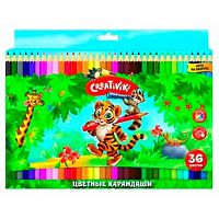 Карандаши 36цв. Creativiki КЦ36КР шестигр., дерев.