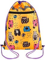 Сумка д/обуви Проф-Пресс 36*48см "Котики и птички" МО-4043 с карманом,1отд.,светоотраж.