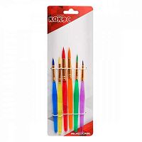 Набор кистей  6шт. КОКОС (синтетика круг.) 187655