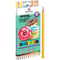 Карандаши пластик. 24цв. ATTOMEX "Dolce Vita" 5024611 шестигр.,к/к