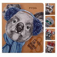 Тетрадь 48л. (клетка) ПЗБФ Премиум "Умняшки" 026134 асс.