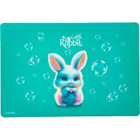 Покрытие настольное deVENTE 43*29см "Little Rabbit" 8061602 пластик,600мкм,мат.п/прозр.искрящ.факт.
