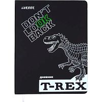 Дневник 1-11кл. deVENTE тв.обл. "T-Rex" 2020611 кож.зам.,бел.бум.,светоотраж.печ.,шелкогр.