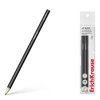 Карандаш ч/гр. EK "Jet Black" 60713 НВ,шестигр.