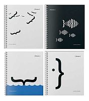 Тетрадь 96л. (клетка) ПЗБФ спираль Премиум "Скобки" 021566 мат.лам.,выб.брайль,асс.