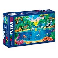 Пазлы  100 ХАТ А5 Премиум Kids "Путешествие в тропики" 34991