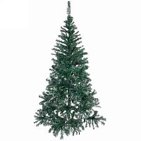 Елка 180см "Серебряная дымка" ПВХ,650веток,зеленый с серебром 184-906