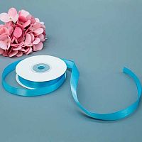 Лента 1,2см*22,85м атласная ярко-голубая Микрос ч37725