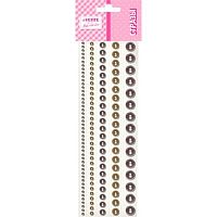 Стразы декор. самокл. deVENTE 8002557 шоколадный опал,акрил.,круглые,5разм.,115шт