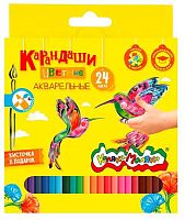 Карандаши аквар. 24цв. Каляка-Маляка КАККМ24 к/к