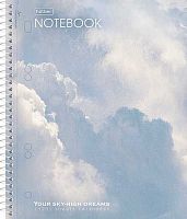 Тетрадь120л. (клетка) ХАТ спираль "Dream" 35476 перфор.,лам.soft-touch.3цв.разд.