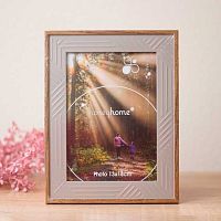 Фоторамка 13*18см "Амстердам" тёмно-серая,пластик 640-1175