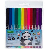 Фломастеры 12цв. ХАТ "Плюшевые панды" 088349 ECO,блист.,е/подвес