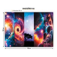 Наклейка А6 (10,5*14,8см) КВ 9101 глянц.ВД-лак