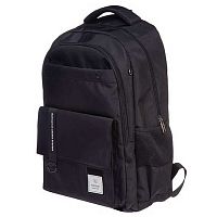 Рюкзак ХАТ Перфект "Чёрный" 10110 п/э светоотр.нагруд.стяжка,2отд.,4карм.,47*32*17см