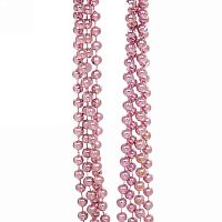 Игрушка елочная "Бусы" 2м розовый шарик d-8мм 556-187