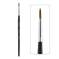 Кисть синтетика № 4 круглая Альбатрос Мастер