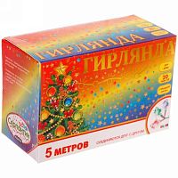 Гирлянда электрич. LED 20л.,5,0м,с насадками "ангел",прозр.провод 183-0061