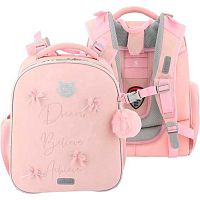Ранец школьный deVENTE "Choice. My Dream" 7033616 персик.,жёстк.,38*28*16см,950гр.+брелок