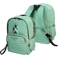 Рюкзак подростковый deVENTE "Feline Meow" 7032633 фисташковый,42*31*20см