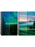 Записная книжка А6 120л. Проф-Пресс спираль "Matte nature" ЗК120-3020 цв.мел.обл.