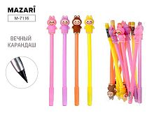Карандаш вечный MAZARI "Зубастик" M-7116 асс.