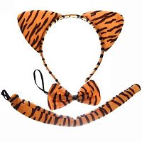 Набор карнавал. "Тигренок рыжий" из 3-х предм. (ободок, бантик, хвост) 770-0268