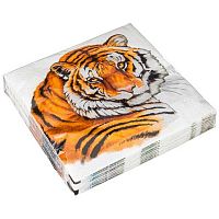 Салфетка бум. LEFARD Символ Года "Тигр" 588-028 33*33см,3-х слойная (20шт)
